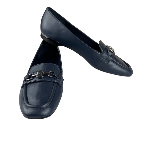 Bandolino Navy Leather Loafers - Picture 4 of 10